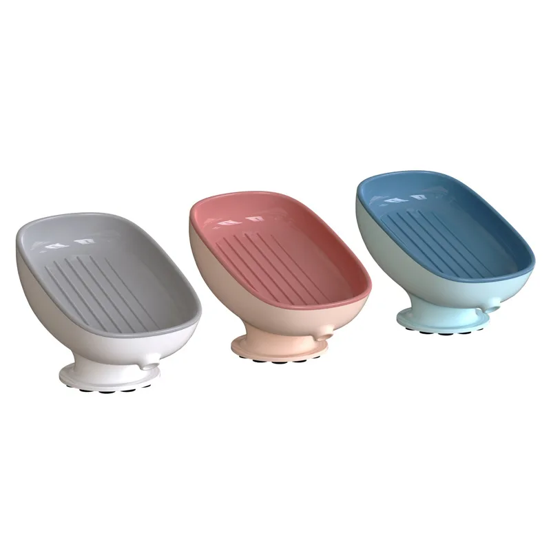 2023 Plastic double layers free-installation dispenser soap holder self draining for  household bathroom kitchen