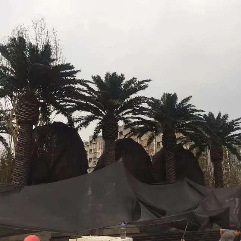 Outdoor Anti-ultraviolet Long Life Artificial Evergreen Plants Trees Decoration Artificial Palm Tree