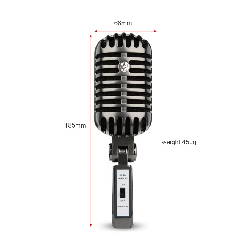 MY MIC FG02 Professional Retro Recording Microphone Studio Condenser Mic for Live Streaming Singing YouTube