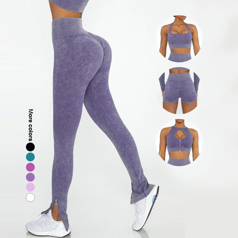 Wholesale Fitness Shorts Leggings Workout Clothing Ropa Deportiva Mujer Sportswear Gym Fitness Sets Woman