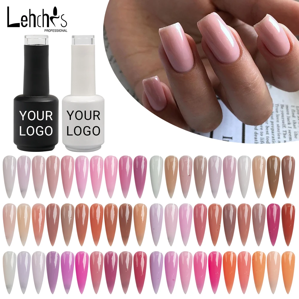 Lehchis 72 Colors HEMA Free Self Leveling Acrylic Extension Gel Liquid Milky White Jelly BIAB Gel Polish Builder in Bottle