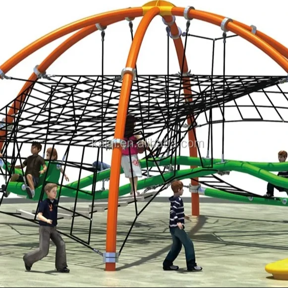 Kaiqi KQ60142A climbing course rope web play games children entertainment playground for amusement park
