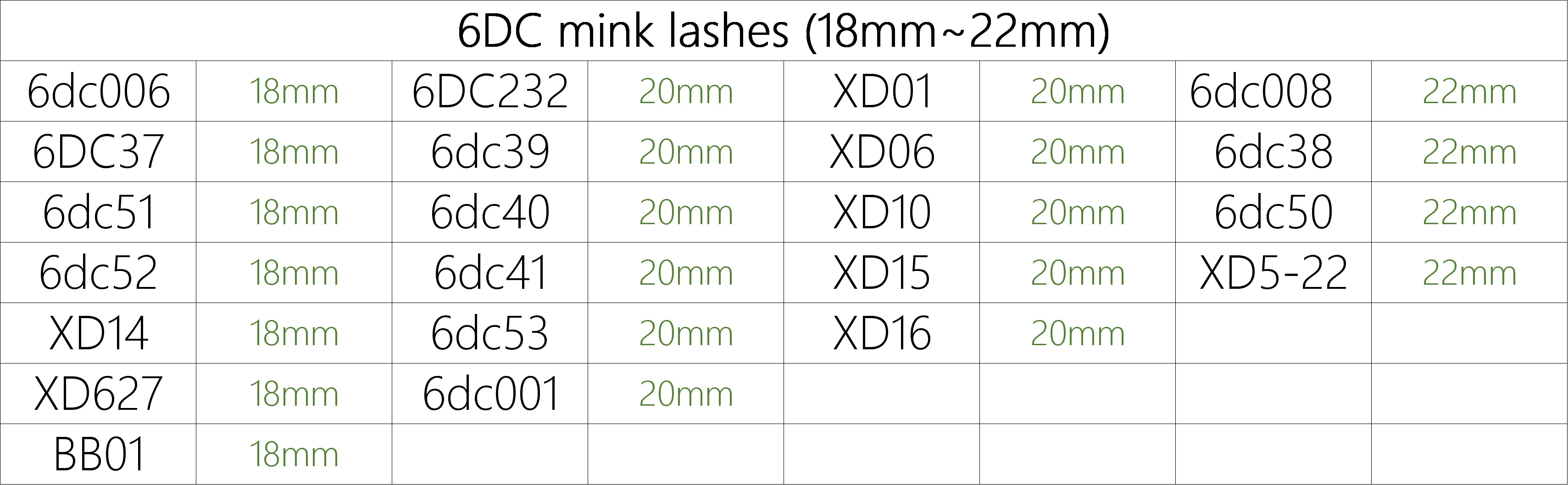 
18mm 20mm 22mm 6D Real Mink Eyelash 6DC-Series Lashes Wholesale Bulk Custom Packaging Box Private Logo 