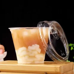 9oz 270ml Disposable Clear PET/PLA 92mm Plastic cup for dessert yogurt mousse cookies ice cream Cups 9oz