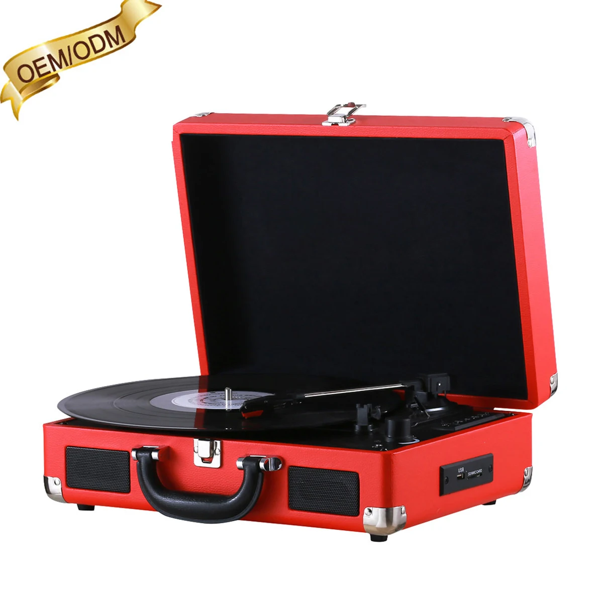 portable case handbag Suitcase gramophone Bluetooth LP MP3 USB TF Vinyl Phonograph Records Turntable Player Speaker