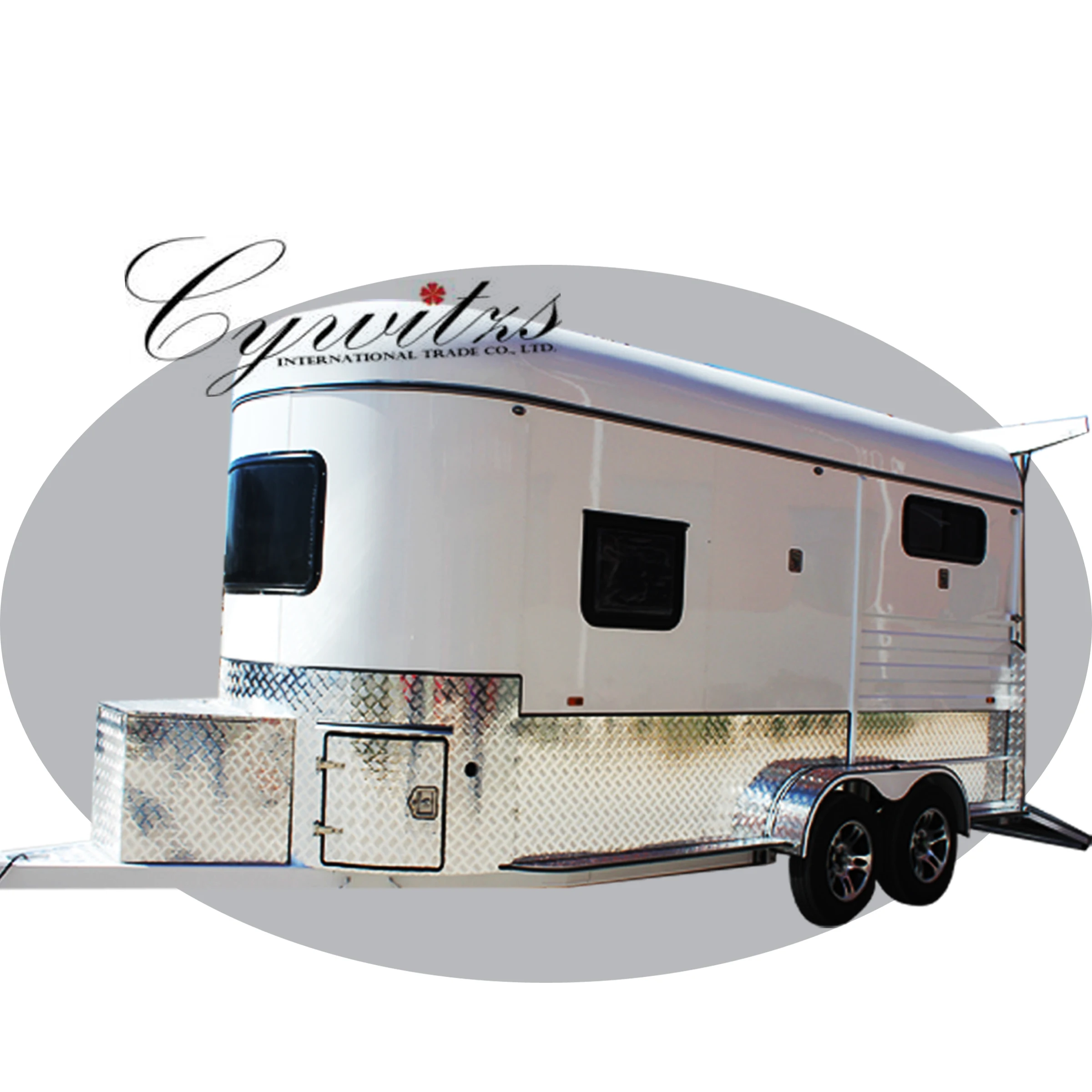 2HAL angle horse float with living area