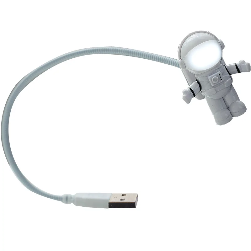 
New Style Creative Spaceman Astronaut LED Flexible USB Mini bedside 3d Night Desk Light for Kids cute Toy 