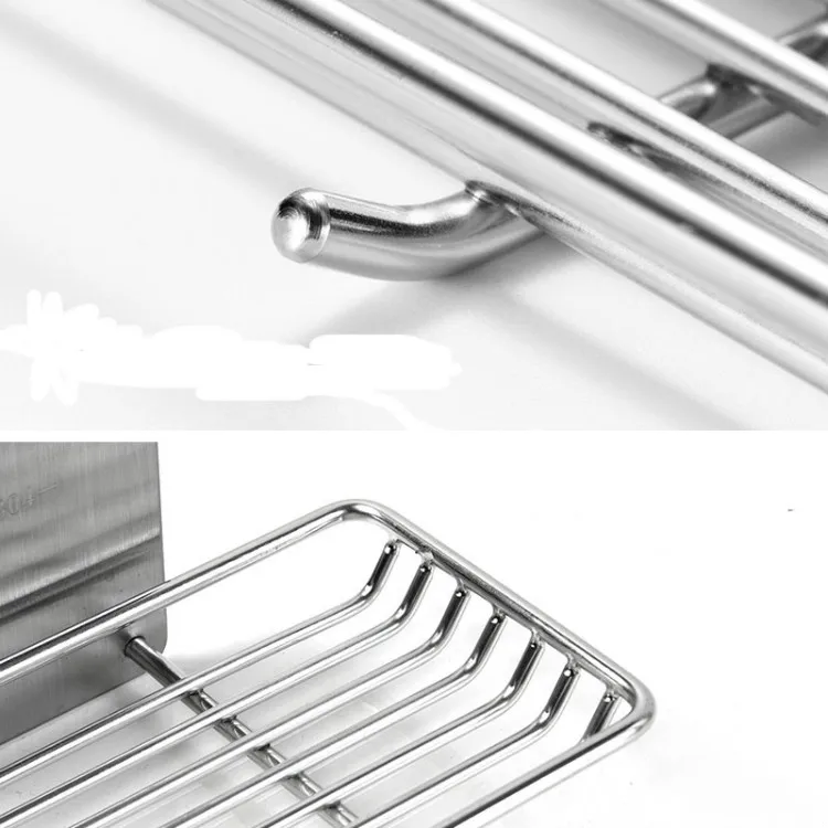 Bathtub Bar Soap Accessories Metal Stainless Steel Wall Mounted Magnet Soap Rack Dish Sucker Magnetic Soap Holder