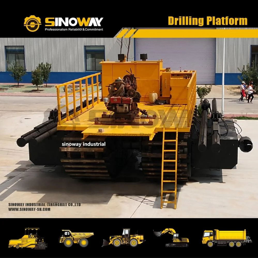 Amphibious drill buggy Swamp Marsh buggy for soft terrain