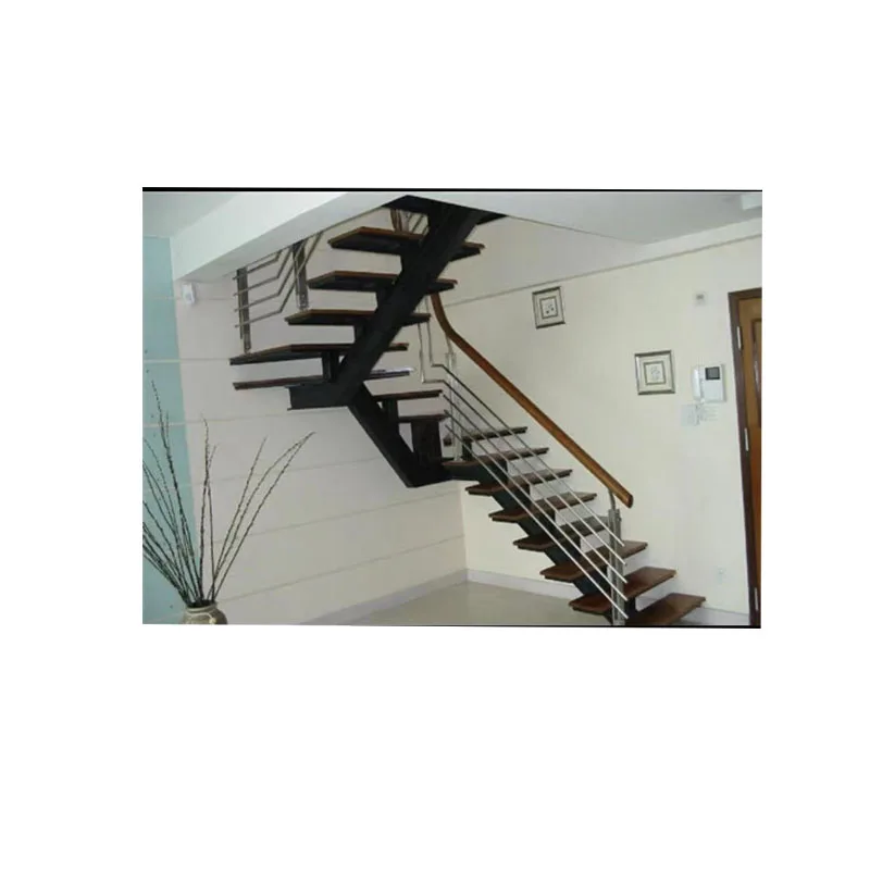 Steel Structure Hot Galvanized Iron Steel Structure Stairs With Checkered Plate Step