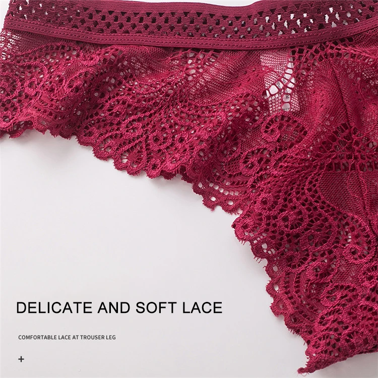 Женские модные трусики без шнурков удобные дышащие хлопковые пикантные розовые для девочек кружевные трусики-стринги