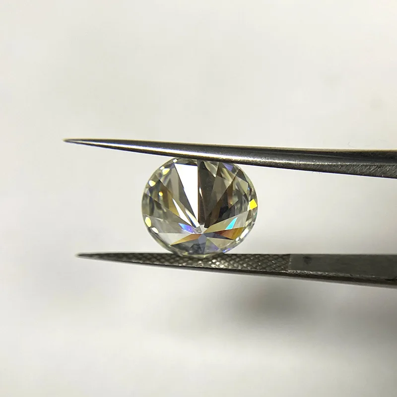 Hot sale loose brilliant round cut Light yellow Cz stone cubic zircon synthetic diamond cz