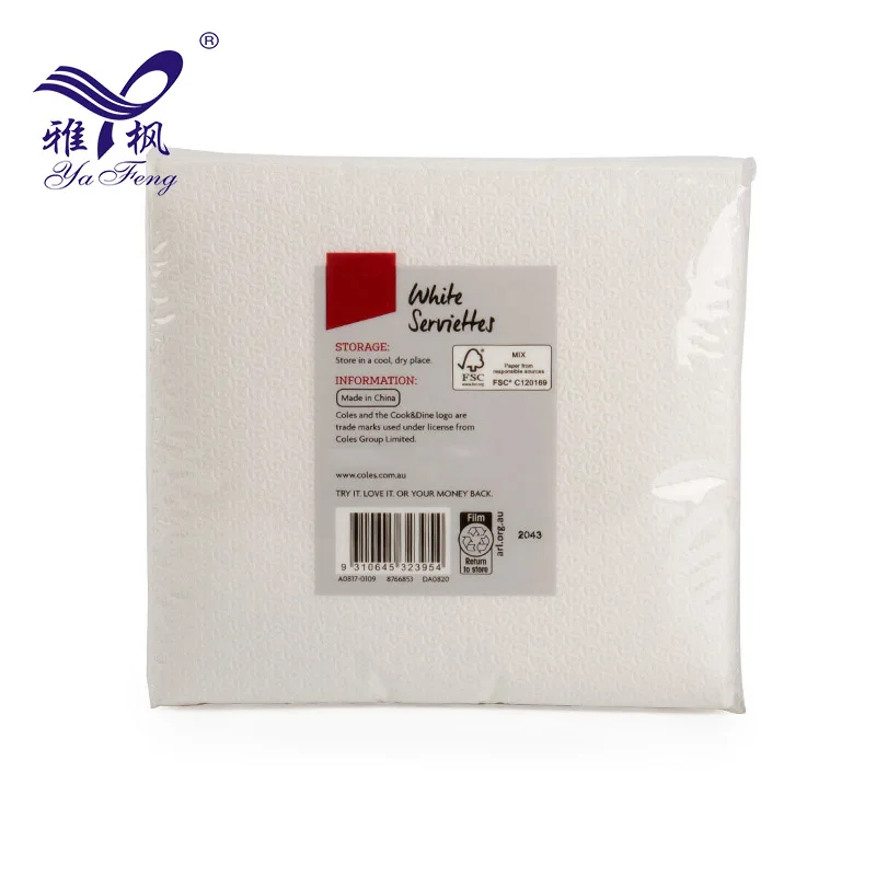 Лидер продаж, одноразовые бумажные салфетки на заказ, цветные бумажные салфетки 300 мм * 315 мм (Serviette)