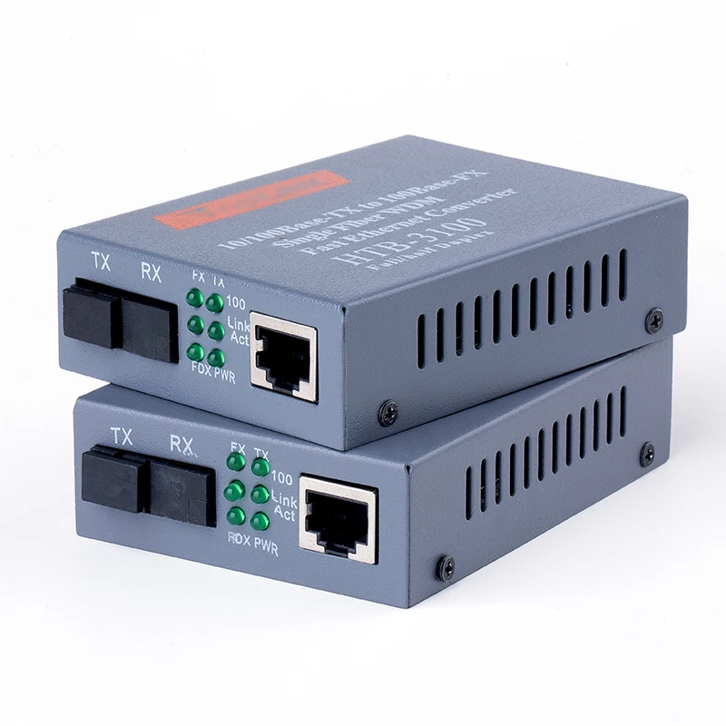 Горячая распродажа! HTB-3100 AB 25 км передатчик эфирной сети с медиумом 10/100 м волоконно-оптический трансивер RJ45/SC