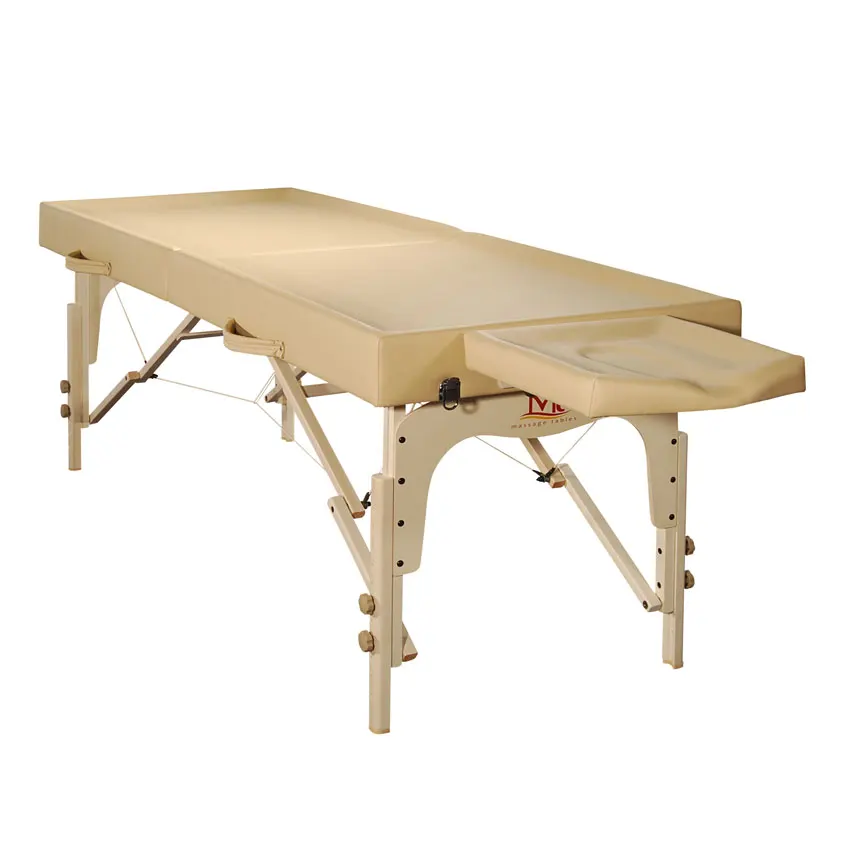 Mirage-Oval Wholesale New Design Custom Adjustable Folding Portable Milking Thai Ayurveda Massage Table Oil Massage Bed Spa Bed