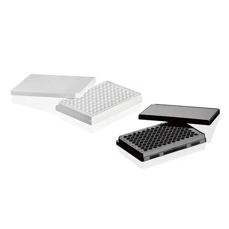 Белый/черный плоский низ 96 multi deep well