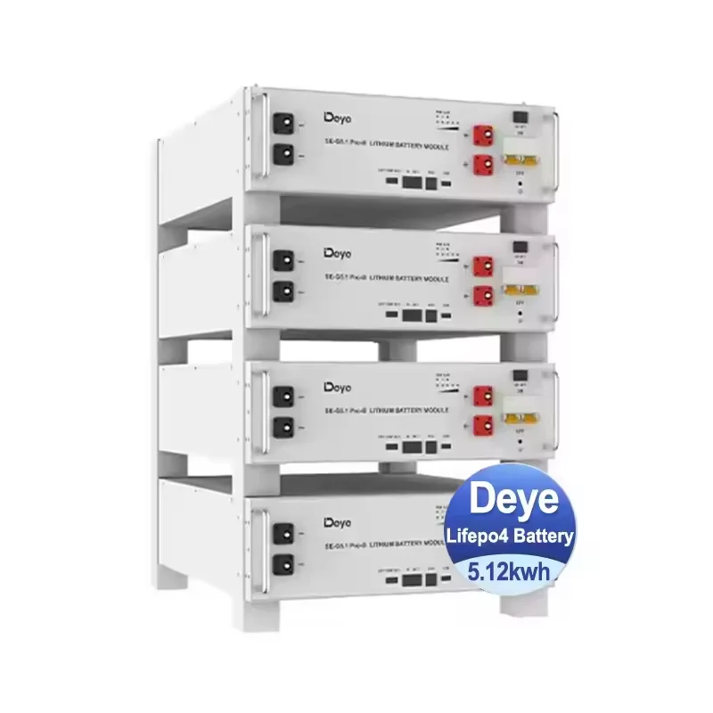 Cheap Deye Lifepo4 Batteries 51.2v 100ah Lifepo4 Power Station 5.12kwh Battery Lithium Lifepo4
