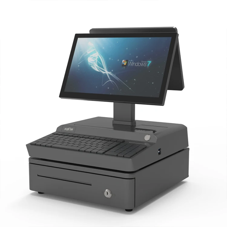 Детали системы POS Caisse Enregistreuse все в одном White для пиццерии