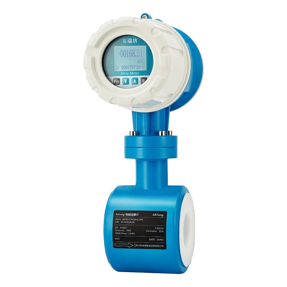 Professional Manufacturers DN15 DN20 DN25 DN40 DN50 Easy Installation emf Wastewater Magnetic Flow Meter For Water