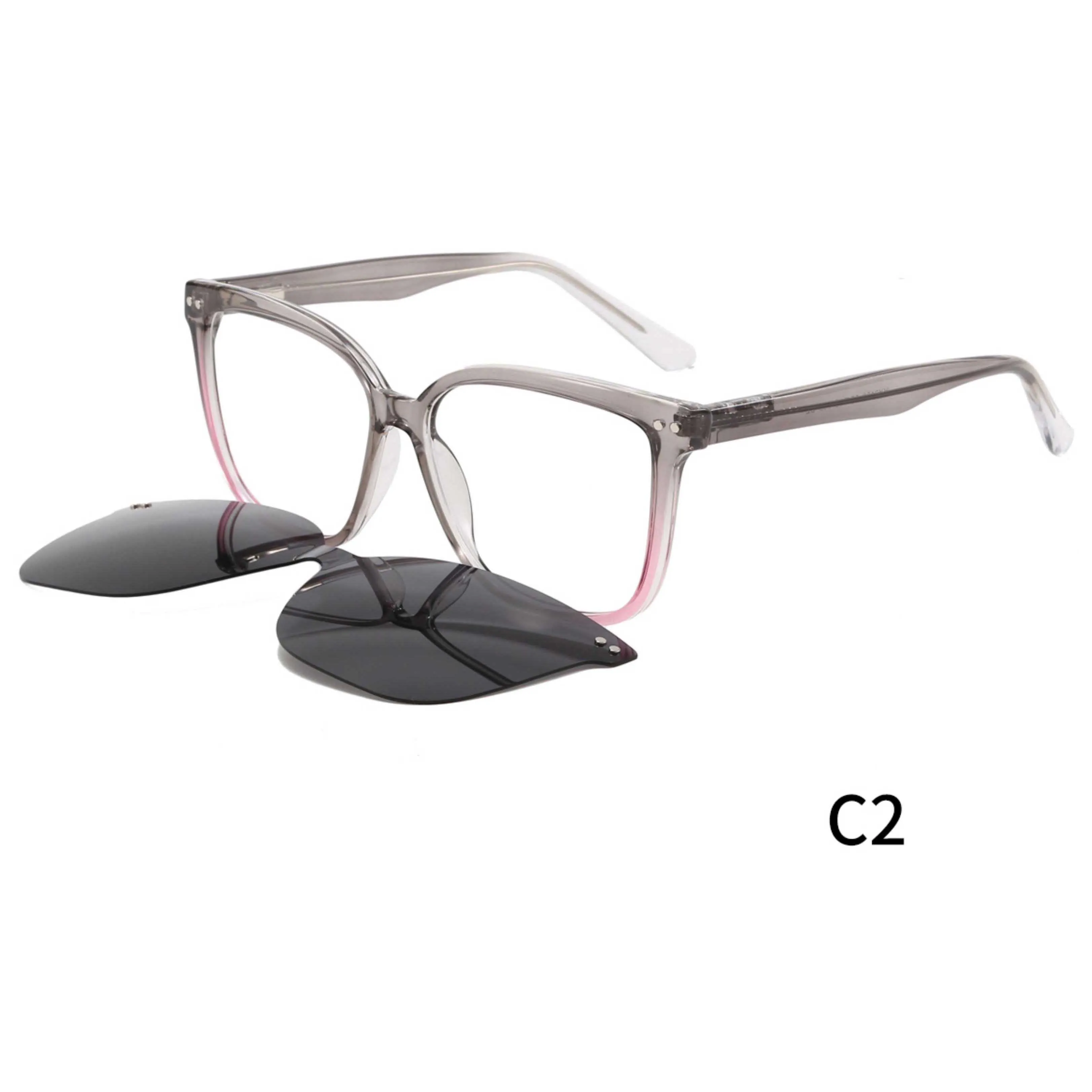 glasses magnet clip on CP eye glass frame with clip on sunglass eyeglass frame clip on