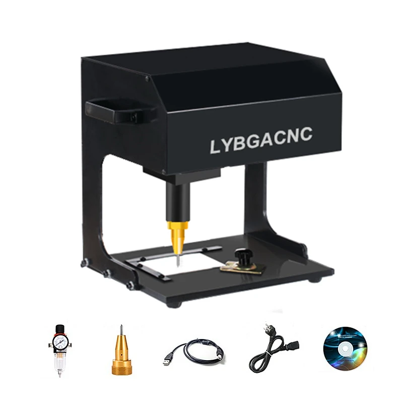 170x110mm Electric Pneumatic Metal Signage Nameplate Marking Machine Lettering Machine Engraving Machine Tool for Chassis Number