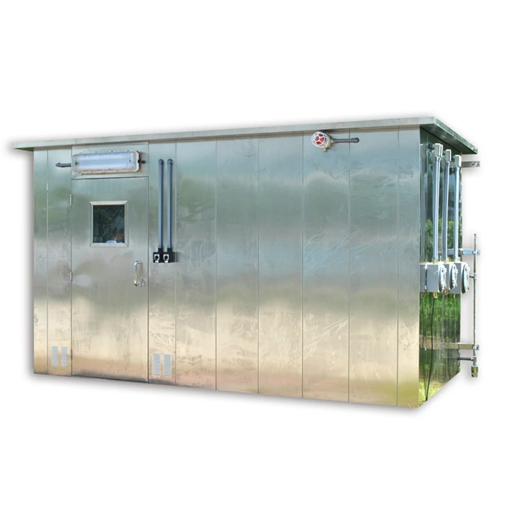 Big Industrial Site Continuous Gas Analyzer Shelter Monitor House With CEMS System