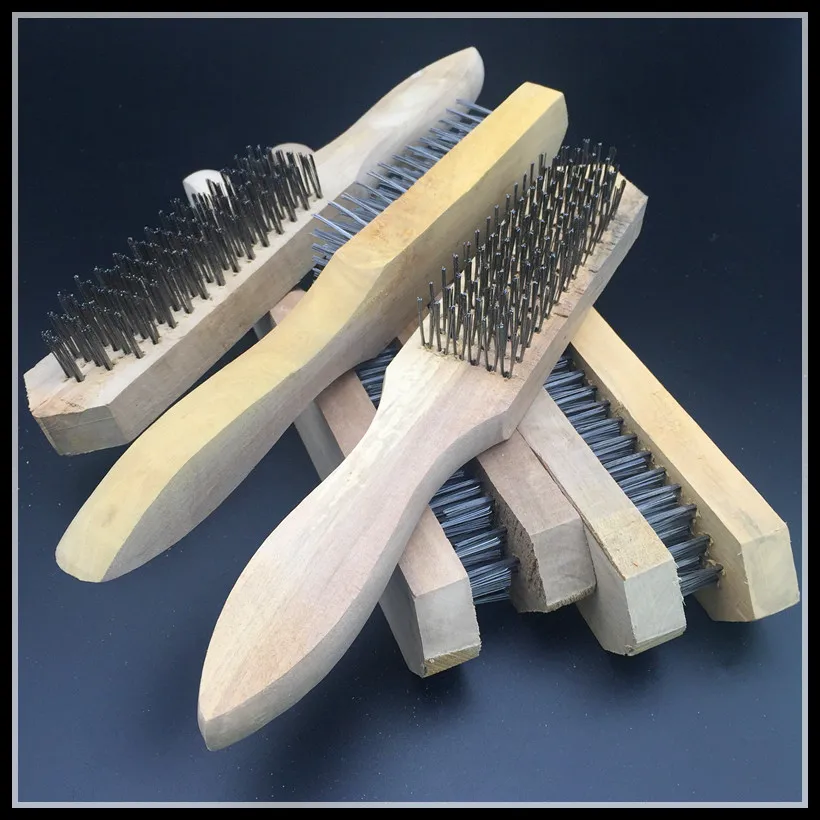 103 104 105 106 wooden handle steel wire brush for cleaning