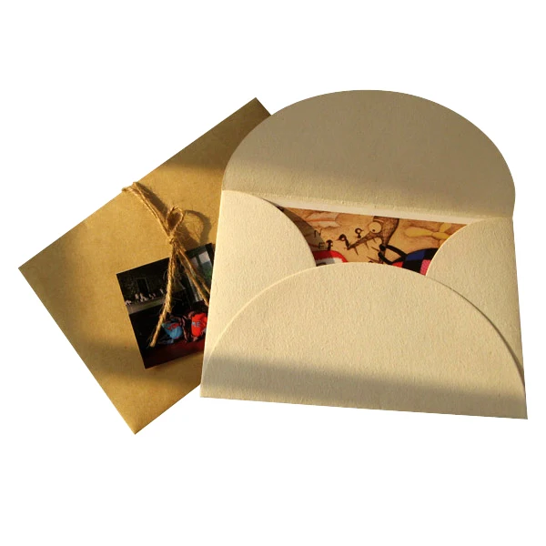 
Custom cardboard kraft paper scarf envelope packaging 
