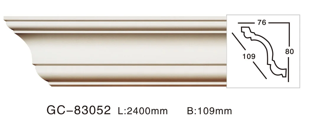 gemei wholesale PU Decorative High Quality Light Weight Cornice Coving Framing Ceiling Ornament for House Indoor Free samples