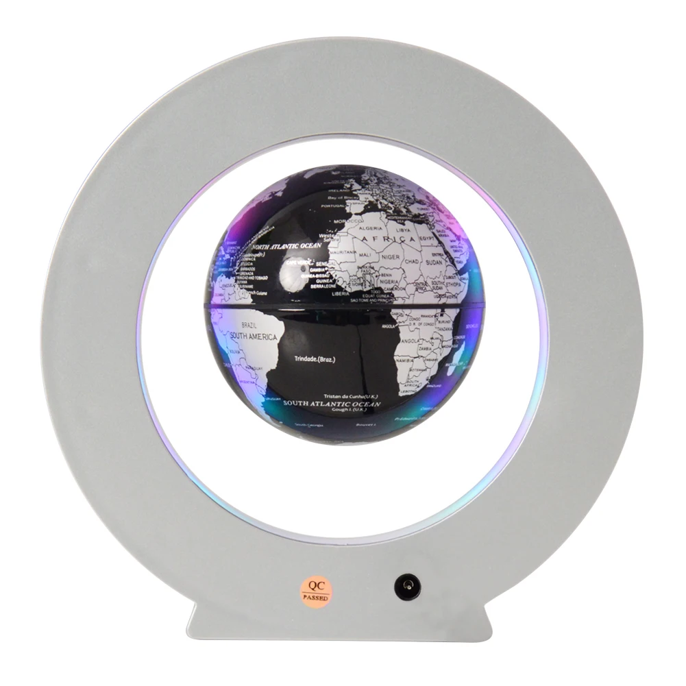 2022 Best Seller Levitation Clock Base Magnetic Floating Globe With Colorful Led Lights