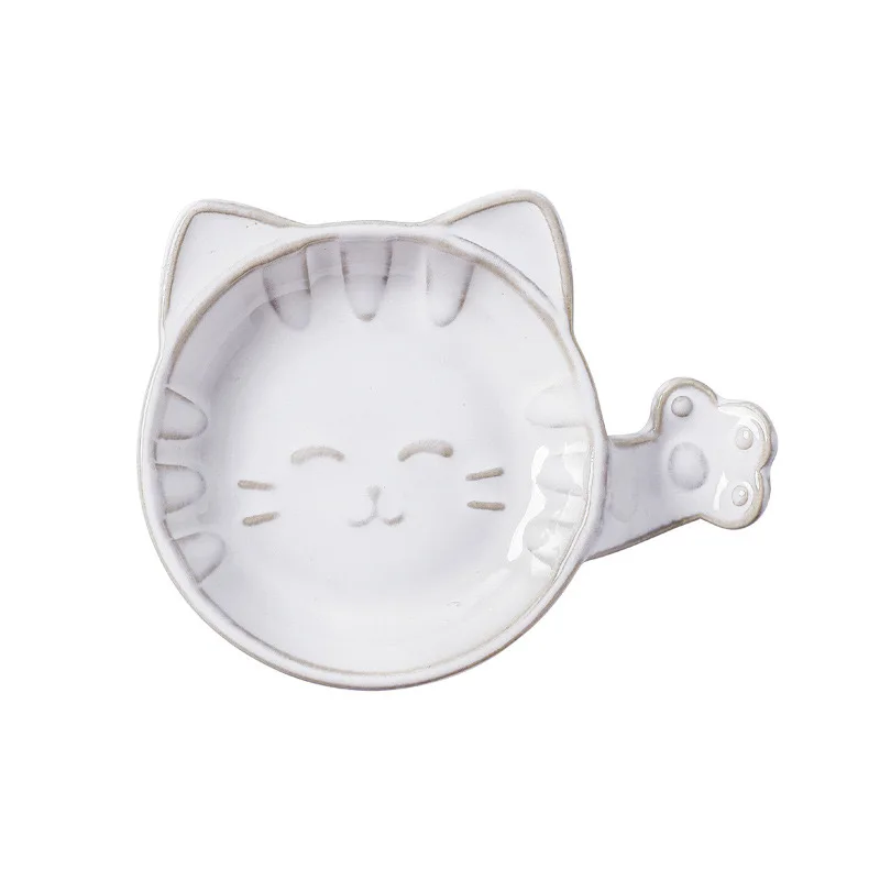 Soy sauce dish creative ceramic pure white simple sauce dish Dip dish small plate