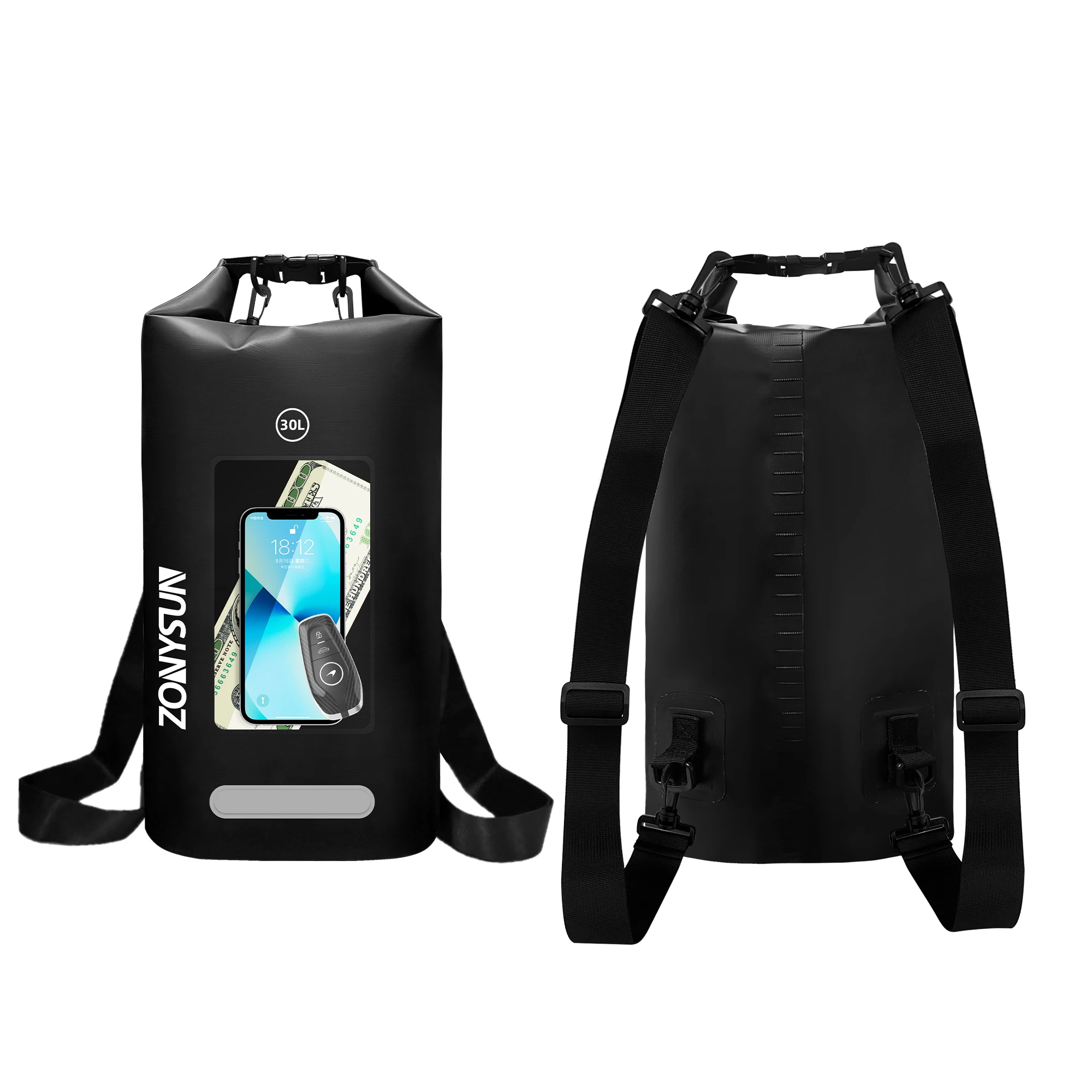 Environment Friendly PVC Material Waterproof Dry Bag Lightweight Waterproof Backpack For Beach Drifting