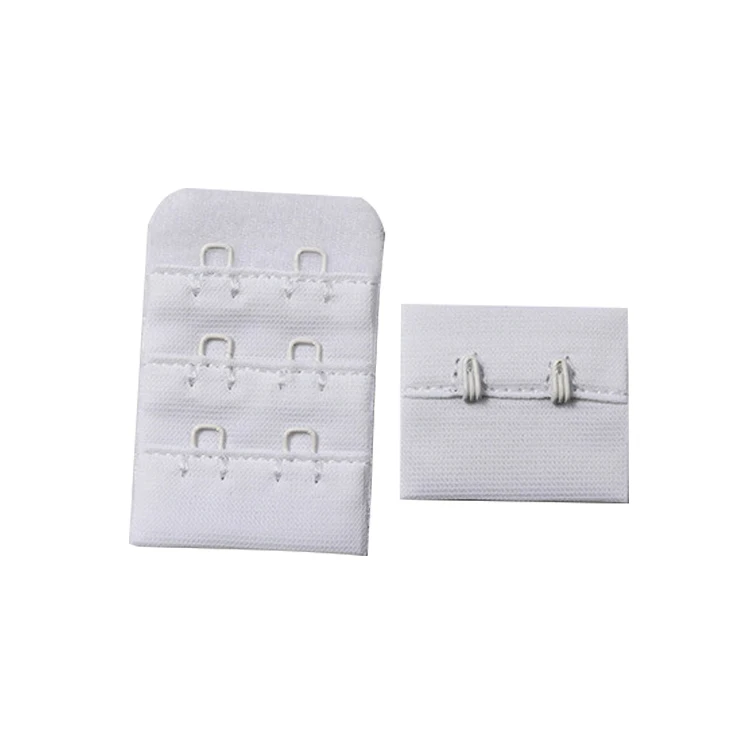 TUTON Cheap Price Underwear Accessories Garment Hook And Eye Tape Back Side Lock Tape 2 Hooks Bra Buckle