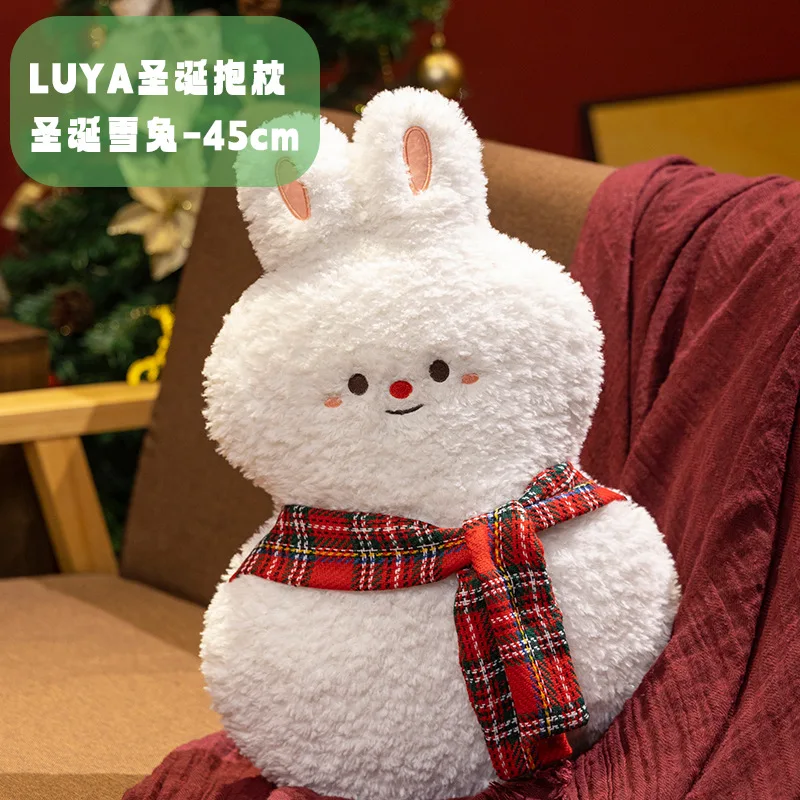 New Christmas Pillow Home Decoration Santa Claus Elk Snowman Plush Toy Doll Christmas Tree Pillow Gift Cushion