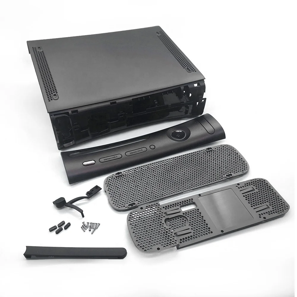 For Xbox 360 Game Console Accessories Replacement Black/White Case Cover Protective housing Shell