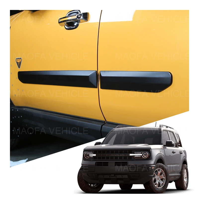 2022 Car exterior body kit side anti-collision strip Body Side Molding Trim Door Protector for Bronco Sport 2021 accessories