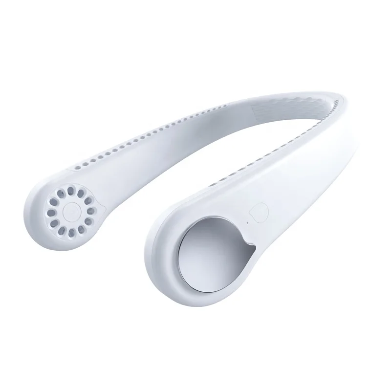 2020 Hot Sale personal mini leafless bladeless lazy hanging neck fan portable rechargeable neck fan
