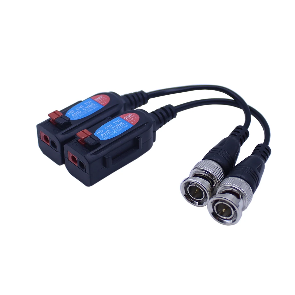 HD AHD CVI TVI Passive Video Balun Video Power Two-in-One Coaxial UTP Transmitter CCTV BNC DC Balun 1080p