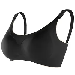 large size thin pregnant women seamless comfort underwear front buckle nursing feeding bra