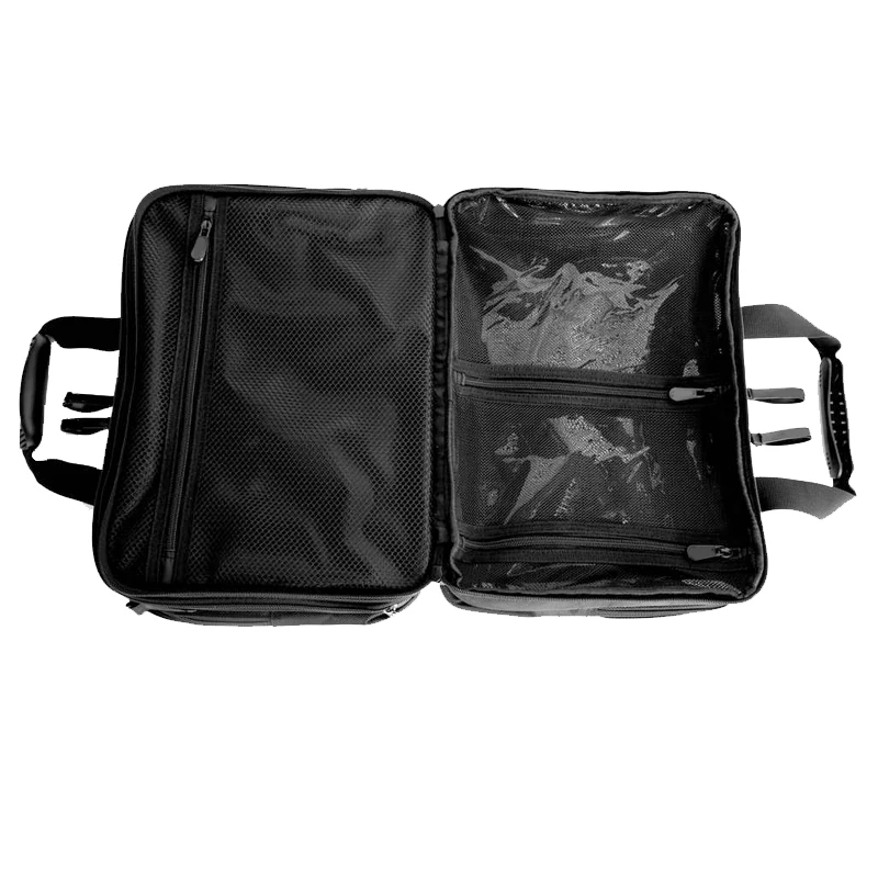 portable shoulder make up organizer makeup case professional cosmetics travel bag with detachable pouches