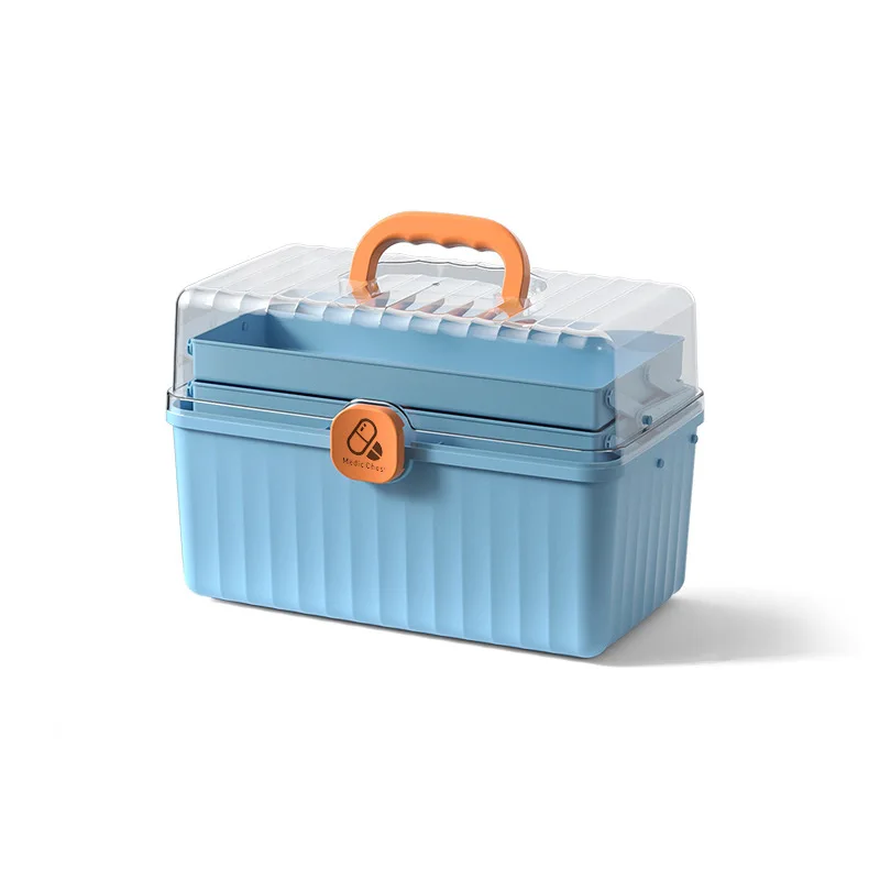 Medicine Cabinet Household Three Layer Large Capacity Portable Medical Care Home Medical Storage Box Medicine Chest