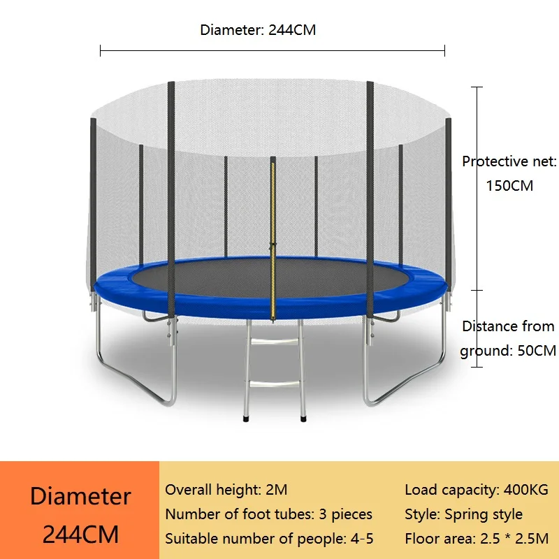 6FT 8FT 10FT 12FT 14FT 16FT OEM Outdoor Trampolines for Adult and Kids