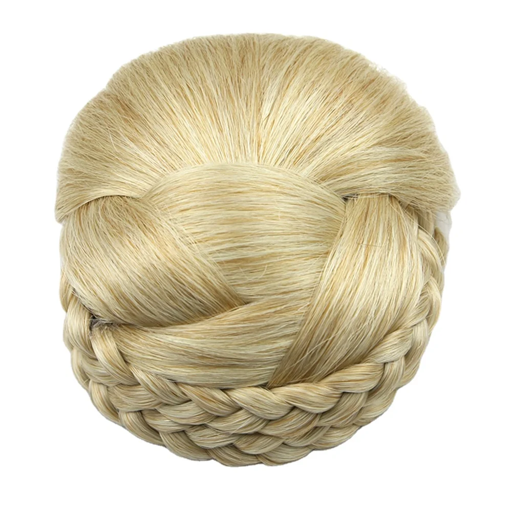 5 Colors Can Be Choose Synthetic Material Clip in Hair Puff Bun