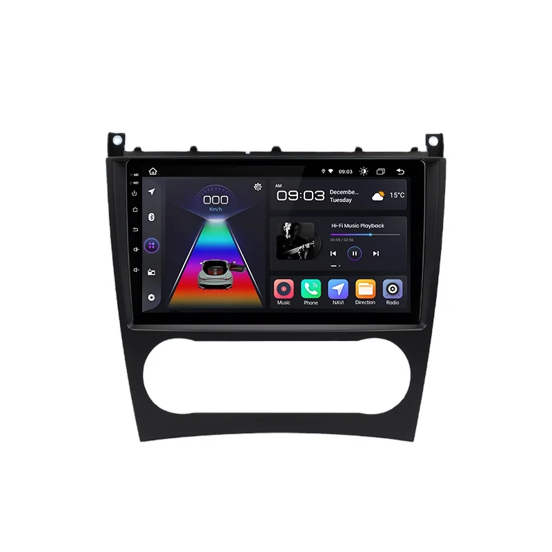 Автомагнитола Junsun V1Pro для Mercedes Benz C Class W203 2005-2009 C200 C230 C240 C320 C350 CLK W209 GPS Беспроводная carplay