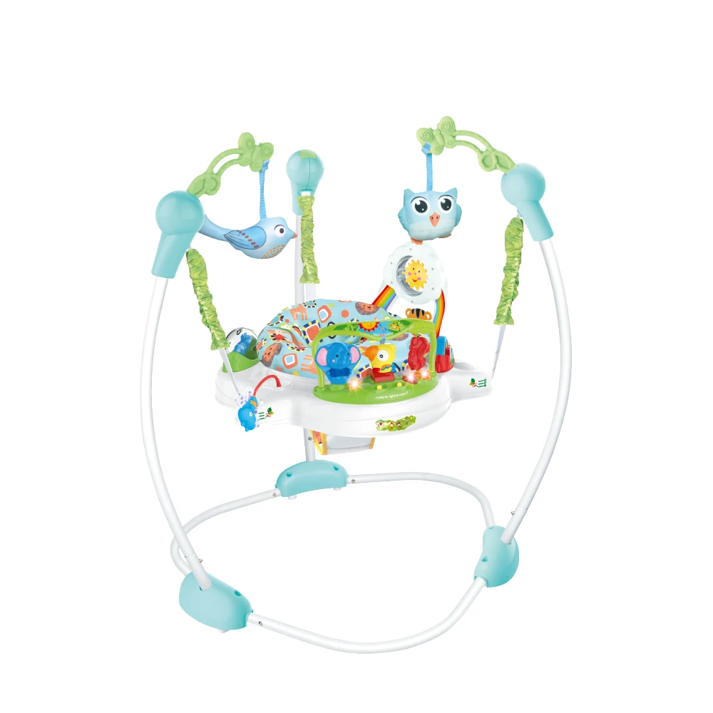 Factory Sell Safety Adjustable Baby bouncer Slip 360 Rotating Music and Light Baby Jumping Chair Swing Chair Baby Jumper