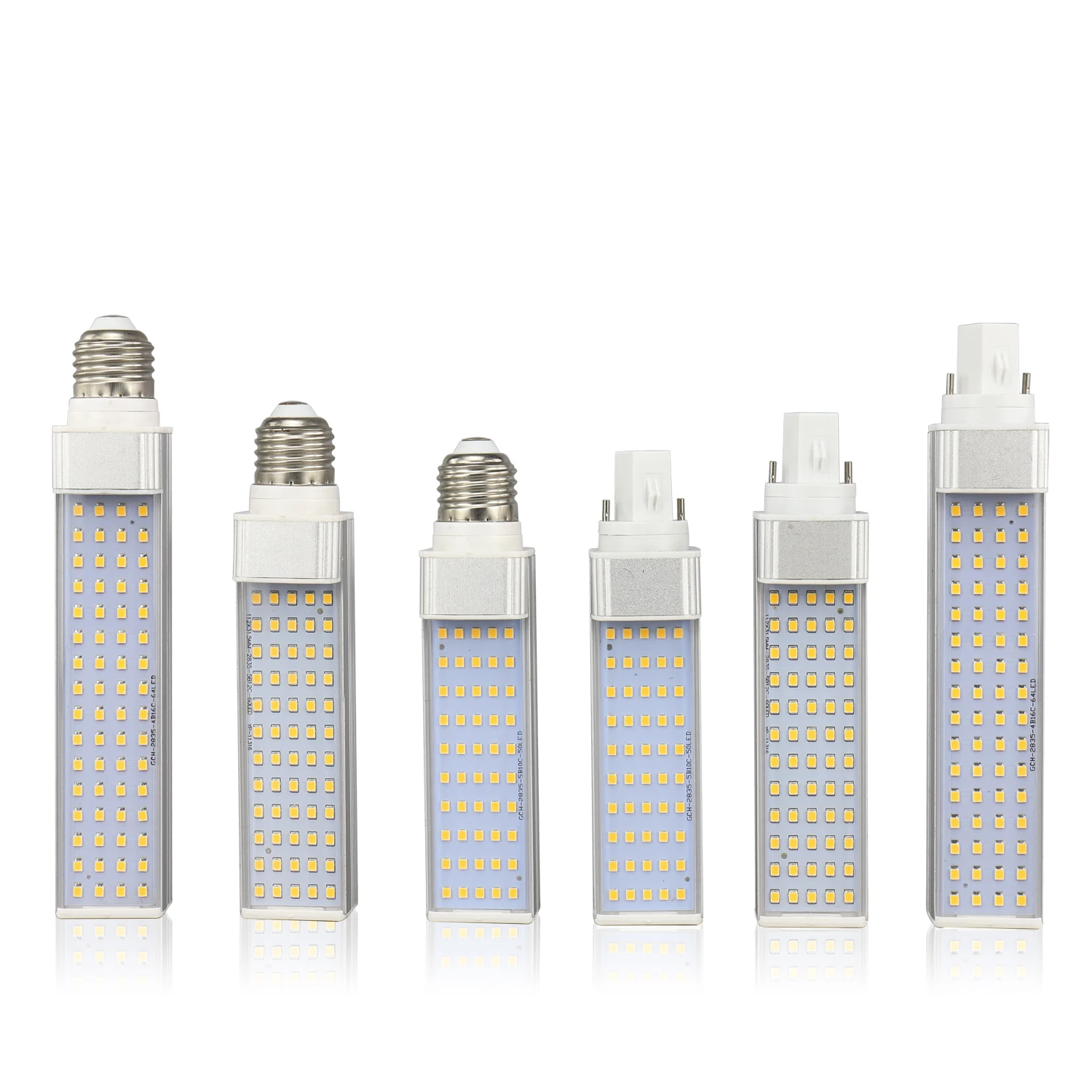 Transverse Inserted LED PL Corn Lamp Bulb Replace CFL Tube Light G24q G23 E27 Factory Hybrid Led PLC Plug Bulb 7w 9w 12w 13w