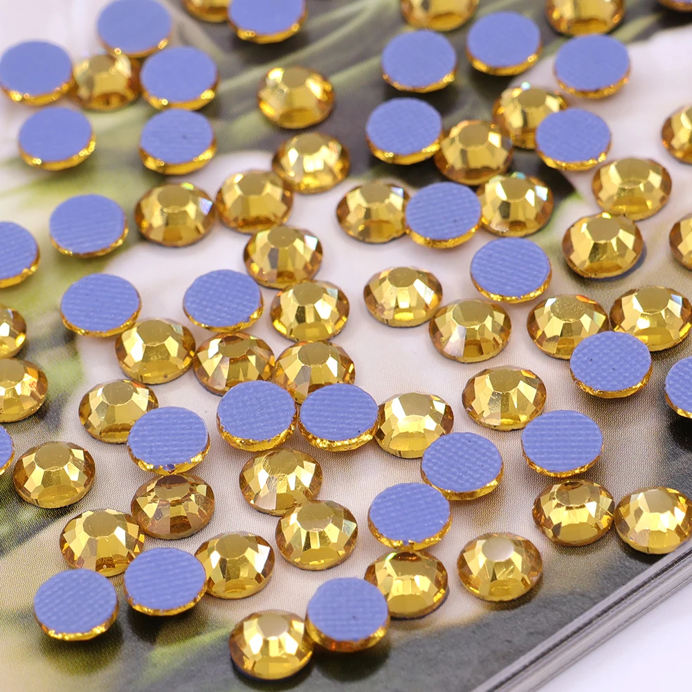 JC wholesale ss20 hot fix crystal rhinestones high quality round hot fix rhinestones for jewelry making