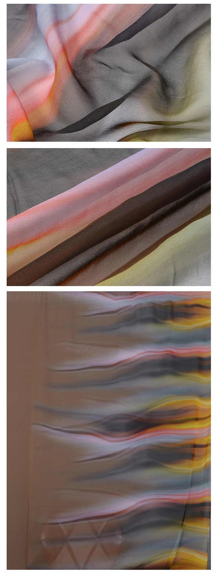 top quality gradient indonesia Digital Printing Screen floral clothing Dress Print Designer Chiffon Silk georgette Satin Fabric