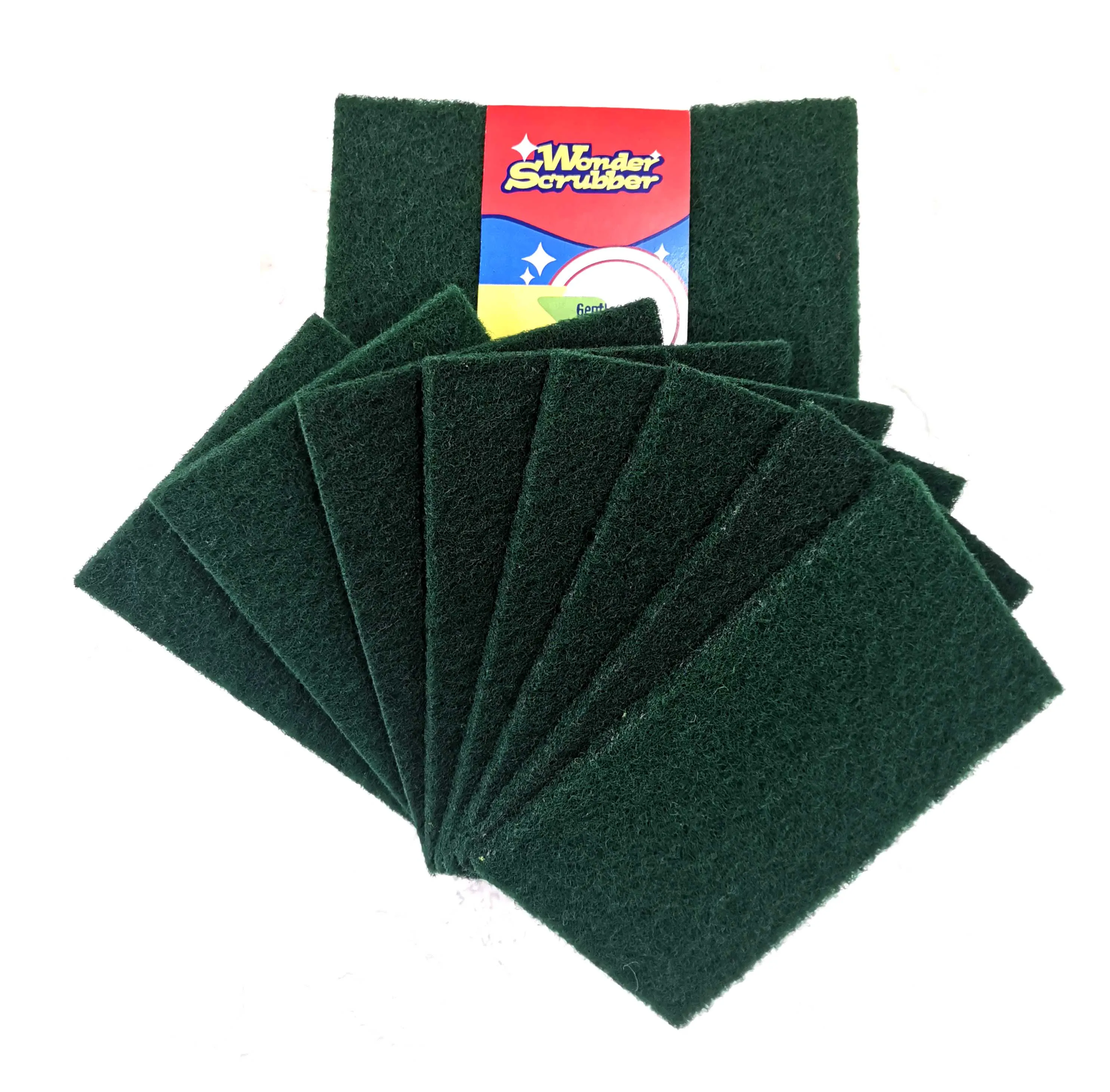  Sponge Scouring Pad Kitchen Factory Direct Supply Green 15*10*0.5 200 Sets YINER