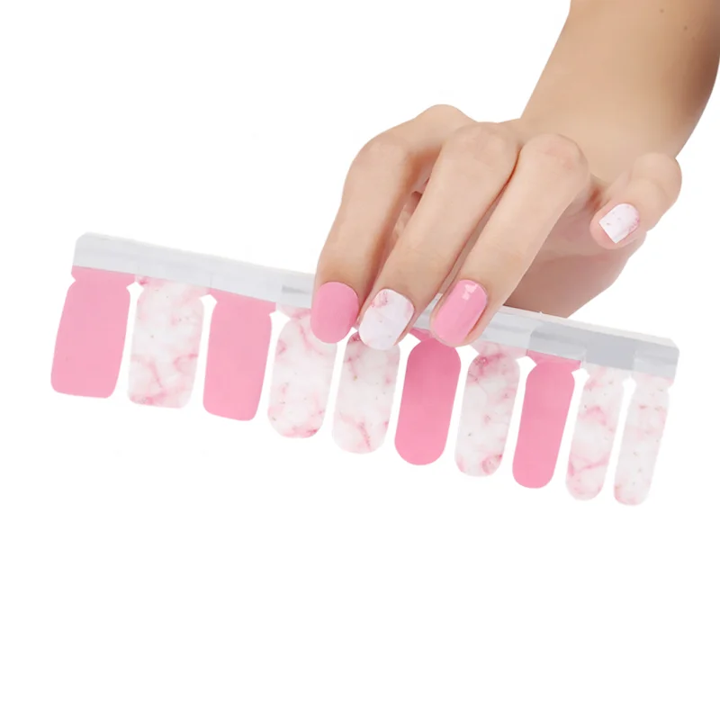 Wholesale Price Manicure Long Lasting Nail Stickers Butterfly Luxury 20pcs Dry Nail Polish Strips (1600294666627)